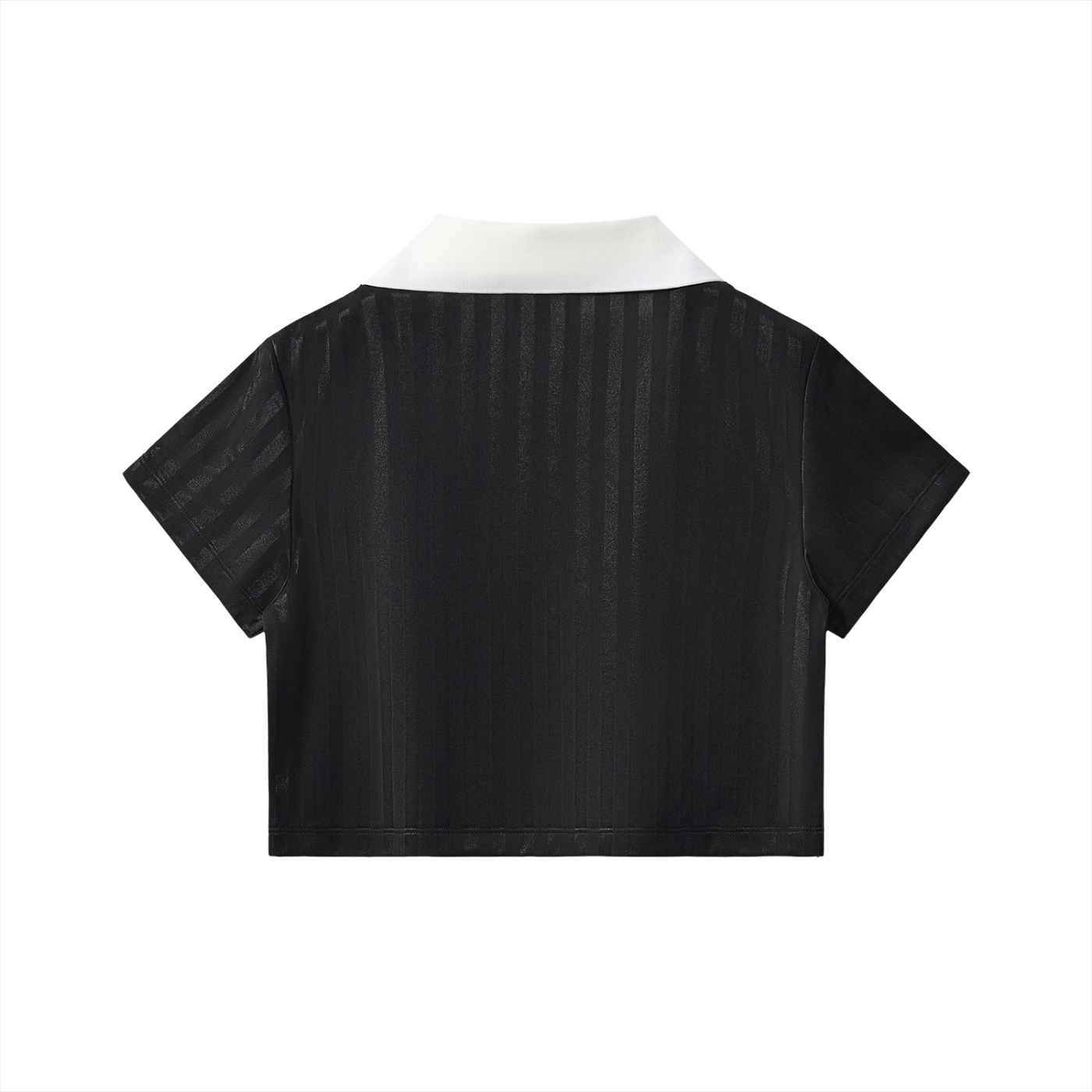 cropped jersey,cropped,jersey,collar,striped