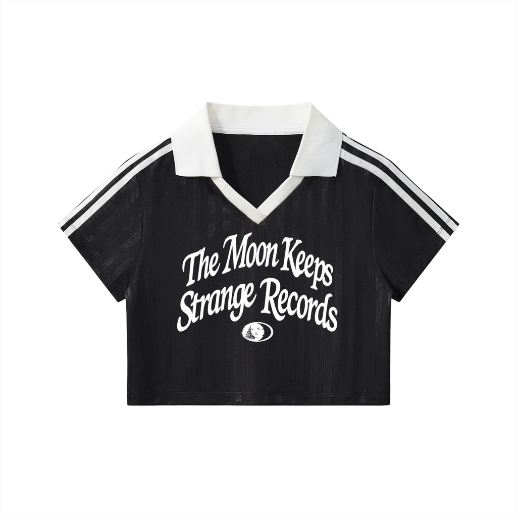 cropped jersey,cropped,jersey,collar,striped