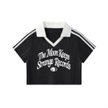 cropped jersey,cropped,jersey,collar,striped
